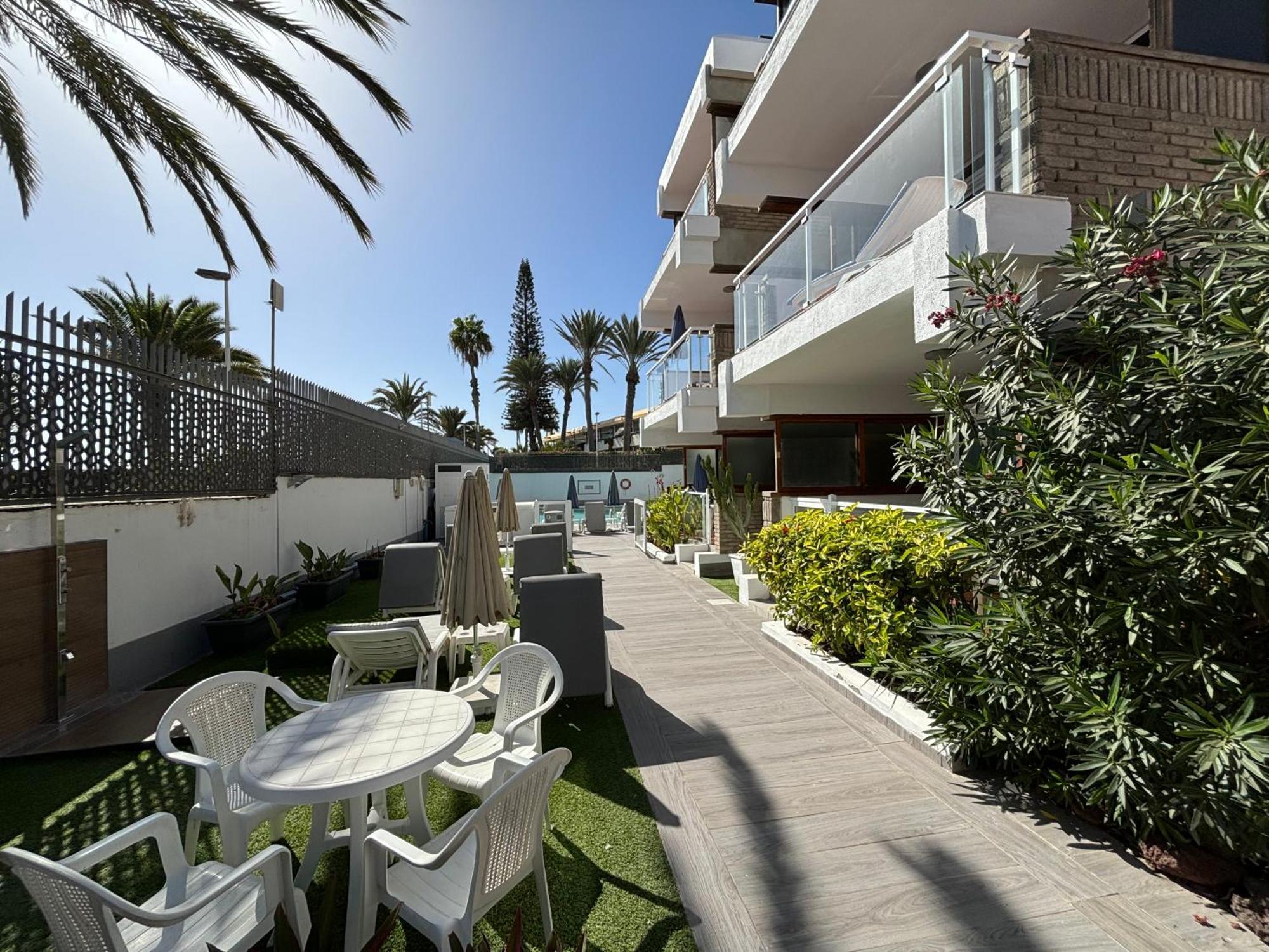 Apartamentos El Paseo ปลายา เดล อิงเกลส ภายนอก รูปภาพ